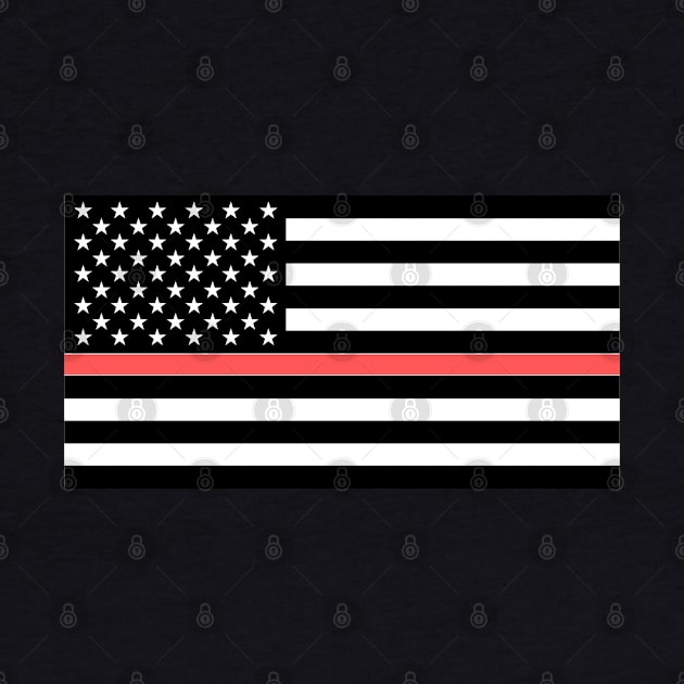 Firefighter American Flag by cheesefries